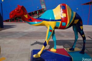 Statue de dromadaire au Dubai Creekside Park