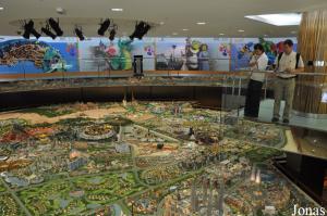 Maquette des futurs projets du Dubailand