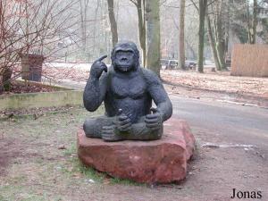 Statue de singe