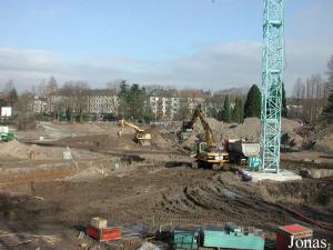 Construction de la nouvelle installation des éléphants