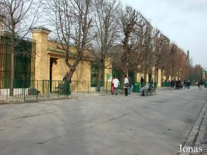 Allée longeant l'enclos des lions