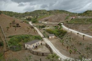 Enclos pour herbivores traversés en camion