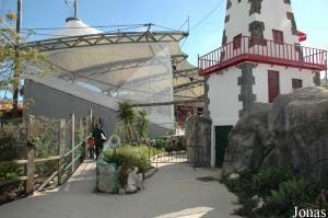 Entrance of the dolphinarium